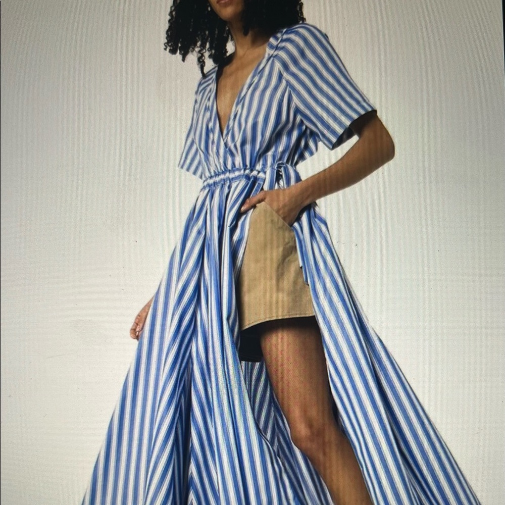 Rosie Assoulin Cotton Poplin Wrap Dress